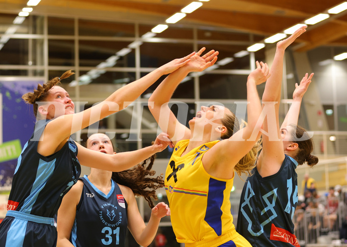 Basketball Damen Superliga 2023/24, Grunddurchgang 7.Runde SKN St. Pölten vs. Vienna Timberwolves