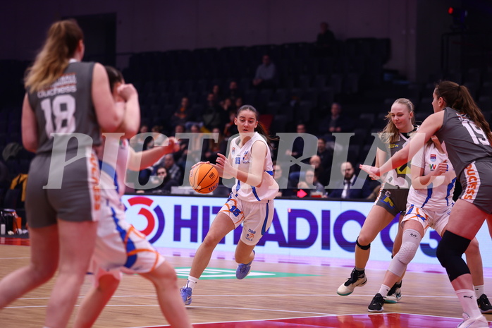 18.01.2025, Graz, Raiffeisen Sportpark, Basketball Austria Cup 2025, Final Four, Semifinale, DBB Wels vs Klosterneuburg Duchess, 18.01.2025, Graz, Raiffeisen Sportpark, Basketball Austria Cup 2025, Final Four, Semifinale, DBB Wels vs Klosterneuburg Duchess,