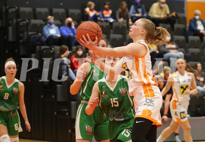 Basketball Damen Superliga 2021/22, Grunddurchgang 8.Runde BK Duchess Klosterneuburg vs. KOS Celovec


