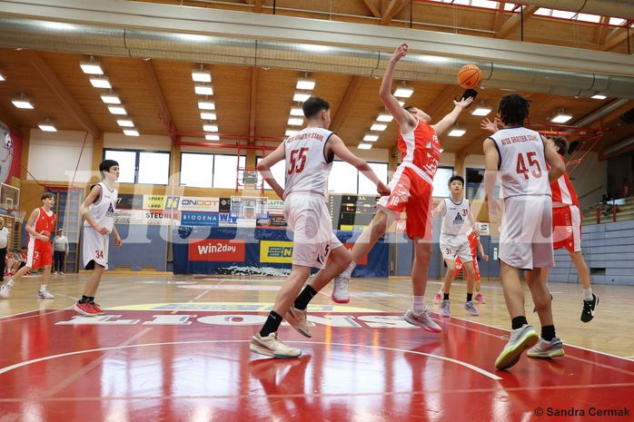 Basketball Superliga 2024/25, SLMU14 Traiskirchen Lions Academy vs. ATSE Graz


