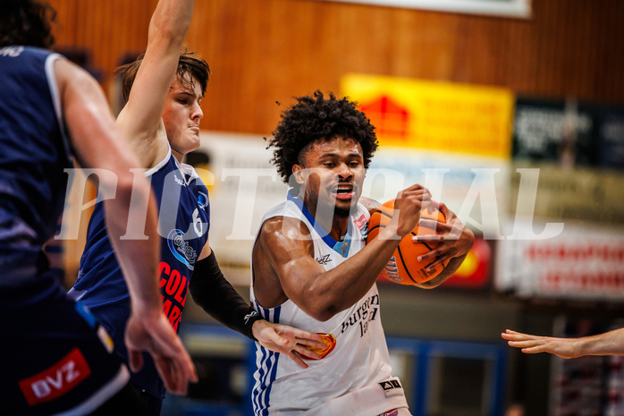 Basketball, win2day Basketball Superliga 2024/25, Grunddurchgang Runde 19, Oberwart Gunners, BBC Nord Dragonz, Caleb Fields (4)