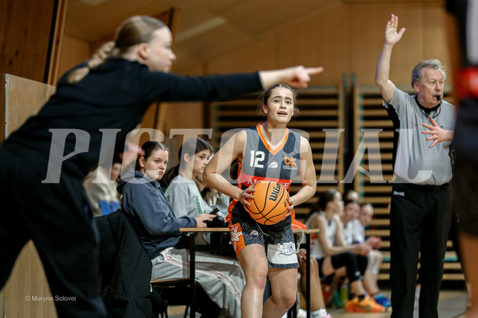 16.02.2025 Österreichischer Basketballverband 2024/25, SLWU16 Vienna United vs Basket Duchess