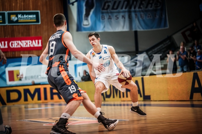 Basketball, ABL 2017/18, Grunddurchgang 35.Runde, Oberwart Gunners, Klosterneuburg Dukes, Jakob Szkutta (4)