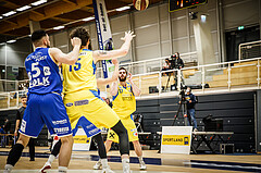 Basketball, bet-at-home Basketball Superliga 2019/20, Viertelfinale 2. Spiel, SKN St. Pölten Basketball, Oberwart Gunners, Logan Schilder (15)