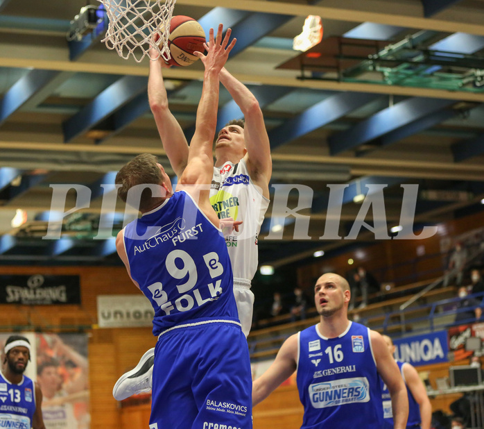 Basketball Superliga 2020/21, Halbfinale Spiel 1 Gmunden Swans vs. Oberwart Gunners