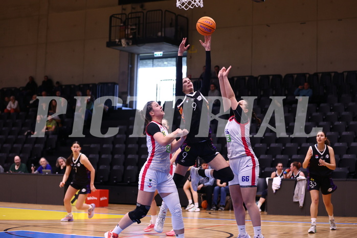 02.03.2025, Graz, Raiffeisen Sportpark, Basketball Damen Superliga 2024/25, Grunddurchgang, 14.Runde, UBSC-DBBC Graz - Vienna United,  
