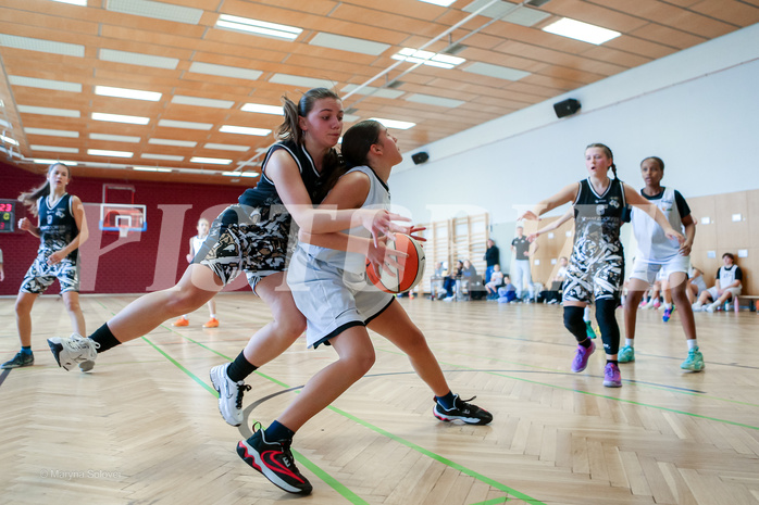16.03.2025 Österreichischer Basketballverband 2024/25, SLWU14 Basket Flames UNION vs. VKL Vikings Swans