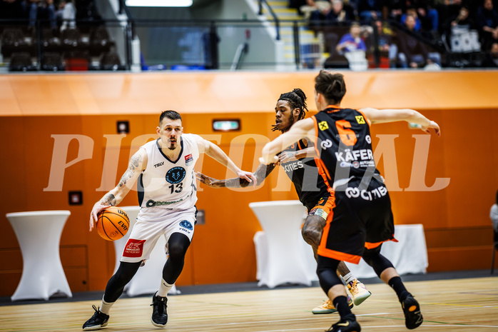 Basketball, Win2Day Superliga 2023/24, Grunddurchgang 19.Runde, Vienna Timberwolves, Fürstenfeld Panthers, Ziga Fifolt (13)