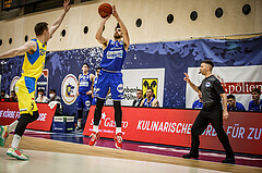 Basketball, bet-at-home Basketball Superliga 2021/22, Platzierungsrunde 9.Runde, SKN St. Pölten Basketball, Oberwart Gunners, Ioannis Chatzinikolas (11)