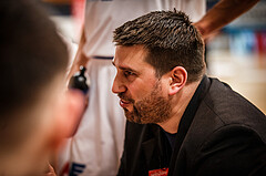 Basketball, bet-at-home Basketball Superliga 2021/22, Playoffs, Viertelfinale Spiel 3, Oberwart Gunners, Kapfenberg Bulls, Horst Leitner (Coach)