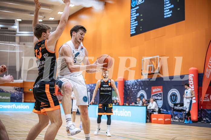 Basketball, Win2Day Superliga 2022/23, 3. Qualifikationsrunde, Vienna Timberwolves, Fürstenfeld Panthers, Chris Vogt (33)