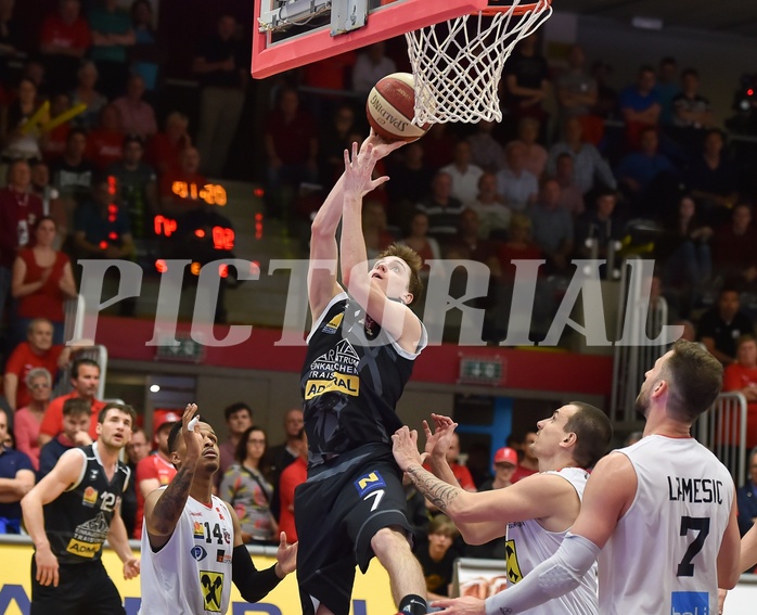 Basketball ABL 2015/16 Playoff Halbfinale Spiel 2 WBC Wels vs Traiskirchen Lions