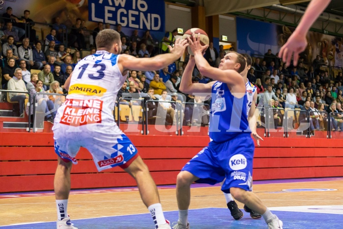 Basketball, ABL 2017/18, Grunddurchgang 7.Runde, Kapfenberg Bulls, Oberwart Gunners, Sebastian Käferle (7)