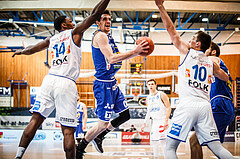 Basketball, bet-at-home Basketball Superliga 2021/22, Grunddurchgang Runde 8, Oberwart Gunners, Gmunden Swans, Benedikt Güttl (7)