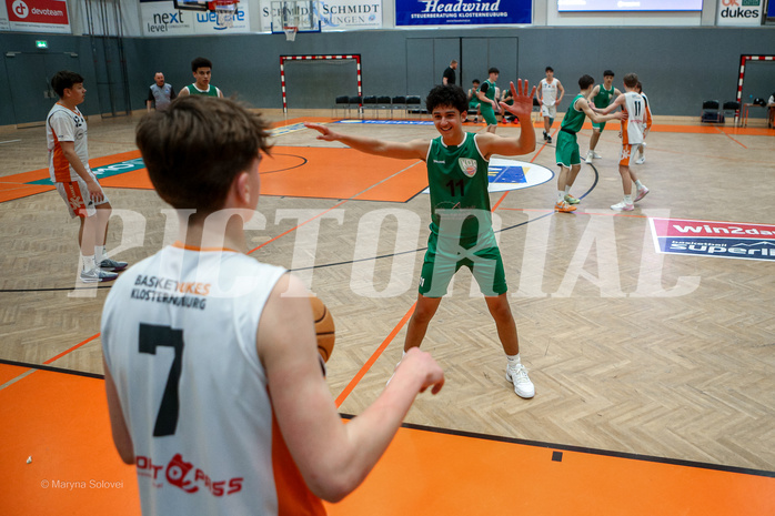 29.03.2025 Österreichischer Basketballverband 2024/25, SLMU16, Basket Dukes vs. KOS Celovec