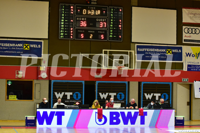 Basketball Superliga 2020/21, Grunddurchgang 14. Runde Flyers Wels vs. Graz