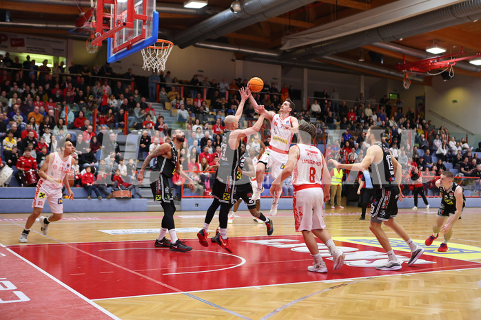 Basketball Superliaga 2024/25, Grunddurchgang 22.Runde Traiskirchen Lions vs. Flyers Wels