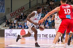 Basketball, ABL 2016/17, Playoff HF Spiel 2, Oberwart Gunners, WBC Wels, Cedric Kuakumensah (5)