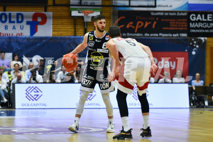 Win2Day Basketball Superliga 2022/23, Playoff,Finale Spiel 1, Swans Gmunden vs BC Vienna,