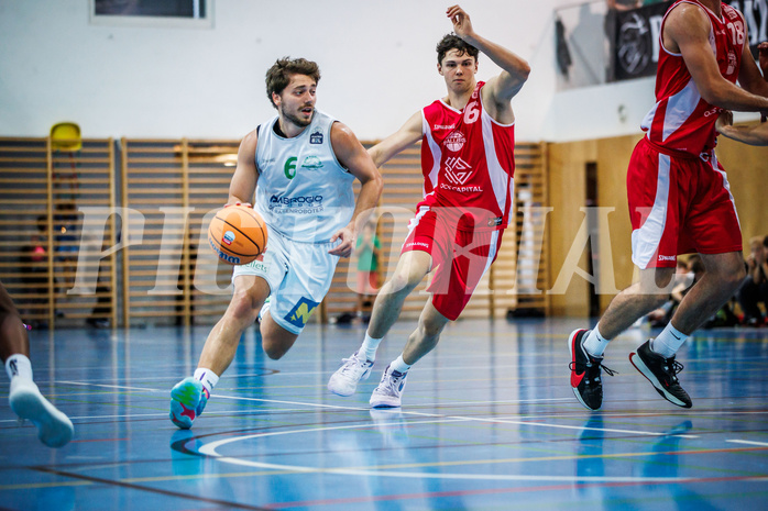 Basketball, Basketball Zweite Liga 2024/25, Grunddurchgang 1.Runde, Deutsch Wagram Alligators, Upper Austrian Ballers, Ognjen Drljaca (6)