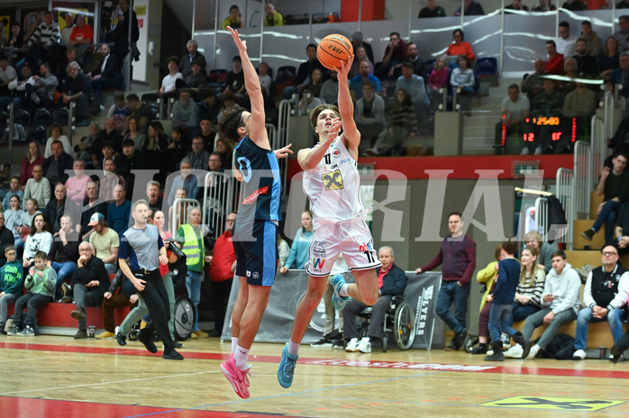 Basketball, Superliga 2023/24, Grunddurchgang 22. Runde, Flyers Wels vs. Vienna Timberwolves,
