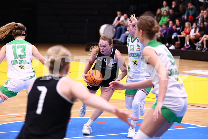 01.12.2024, Graz, Raiffeisen Sportpark, Basketball Damen Superliga 2024/25, Grunddurchgang, 8.Runde, UBI Holding Graz vs. Basket Flames