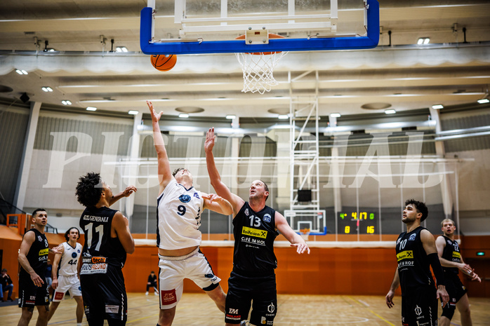 Basketball, Basketball Zweite Liga 2024/25, Grunddurchgang 11.Runde, Vienna Timberwolves, Mattersburg Rocks, Philipp D'Angelo (9)
