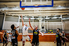 Basketball, Basketball Zweite Liga 2024/25, Grunddurchgang 11.Runde, Vienna Timberwolves, Mattersburg Rocks, Philipp D'Angelo (9)