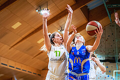 Basketball Basketball Damen Superliga 2021/22, Grunddurchgang 13.Runde Basket Flames vs. DBB LZ Oberösterreich
