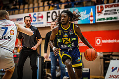 Basketball, bet-at-home Basketball Superliga 2021/22, Platzierungsrunde Spiel 8, Oberwart Gunners, UBSC Graz, Lesly Varner (11)