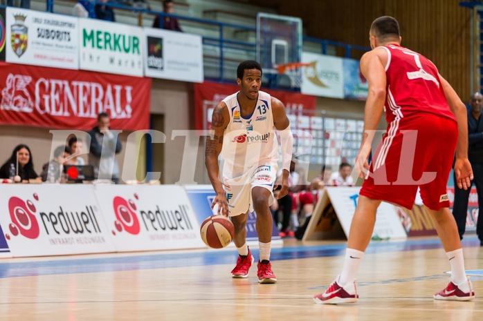 Basketball, ABL 2016/17, Grunddurchgang 19.Runde, Oberwart Gunners, BC Vienna, Andell Cumberbatch (13), Stjepan Stazic (7)