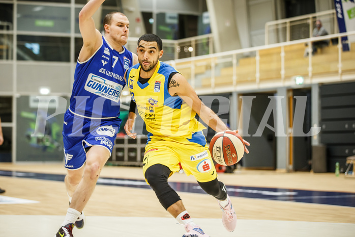 Basketball, bet-at-home Basketball Superliga 2020/21, Grunddurchgang 15. Runde, SKN St. Pölten Basketball, Oberwart Gunners, Omar Krayem (18)