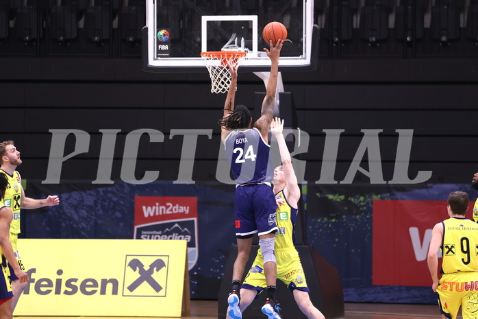 10.04.2023, Graz, Raiffeisen Sportpark Graz, Basketball Superliga 2022/23, 9. Qualifikationsrunde, UBSC Raiffeisen Graz vs. COLDAMARIS BBC Nord Dragonz