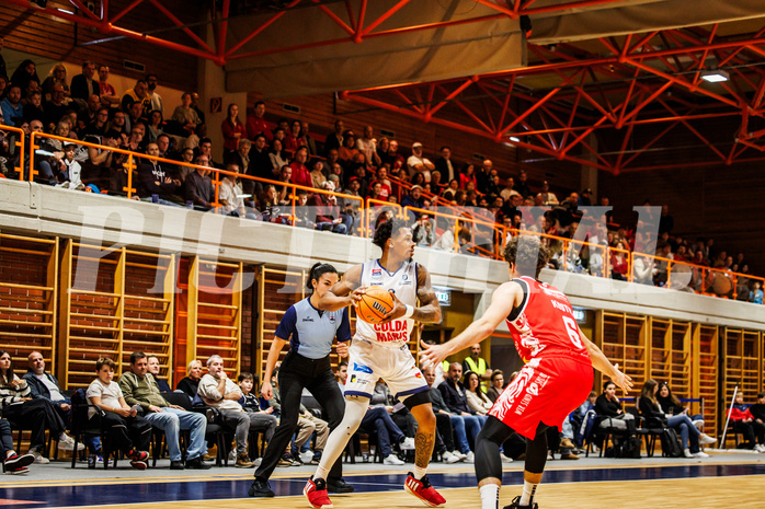 Basketball, win2day Basketball Superliga 2024/25, Grunddurchgang Runde 7, BBC Nord Dragonz, Traiskirchen Lions, Rayshawn Mart (3)