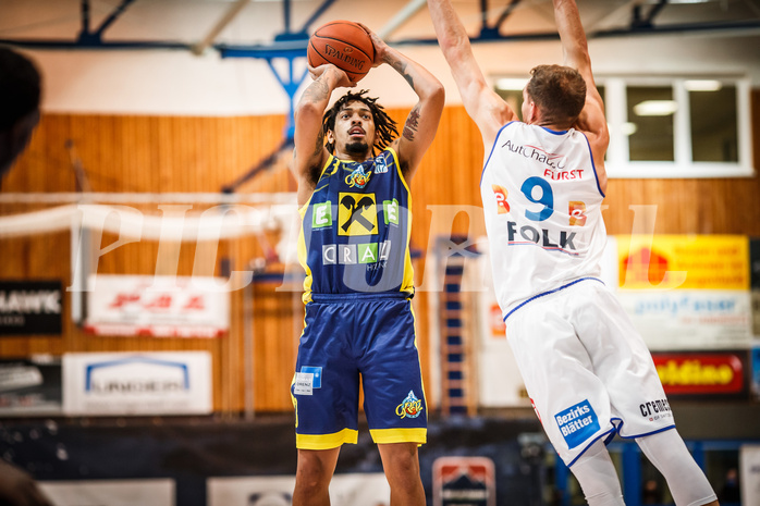 Basketball, bet-at-home Basketball Superliga 2021/22, Grunddurchgang Runde 12, Oberwart Gunners, UBSC Graz, Randy Haynes (3)