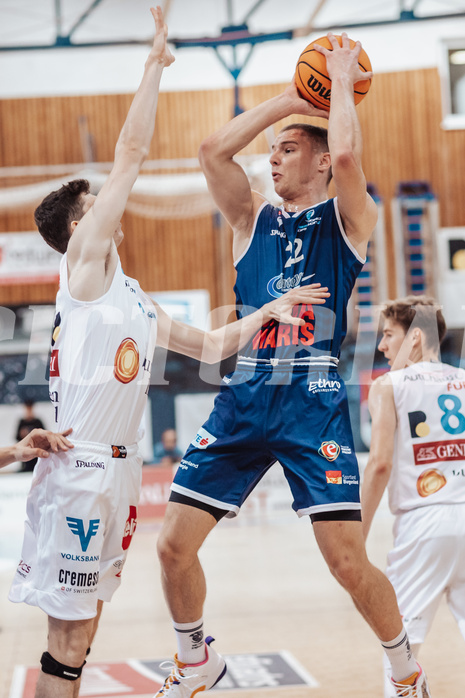 Basketball, Basketball Austria Cup 2023/24, VF Spiel 7, Oberwart Gunners, Dragonz Eisenstadt, Jonathan Wess (4), Filip Bjelanovic (22)