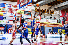 Basketball, Win2Day Superliga 2024/25, 2. Platzierungsrunde, Traiskirchen Lions, Oberwart Gunners, Nelson Haskin (21)
