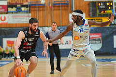 Basketball, Basketball Superliga 2024/25, Playoffs, Viertelfinale Spiel 3, Oberwart Gunners vs. Kapfenberg 