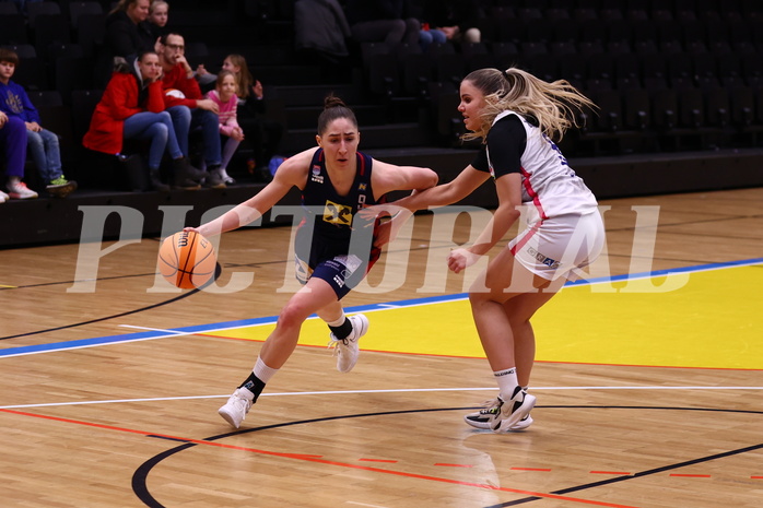 04.02.2024, Graz, Raiffeisen Sportpark, Basketball Damen Superliga 2023/24, Grunddurchgang 11.Runde, UBSC-DBBC Graz - SKN St. Pölten Frauen ,  
