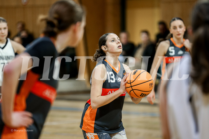 16.02.2025 Österreichischer Basketballverband 2024/25, SLWU16 Vienna United vs Basket Duchess