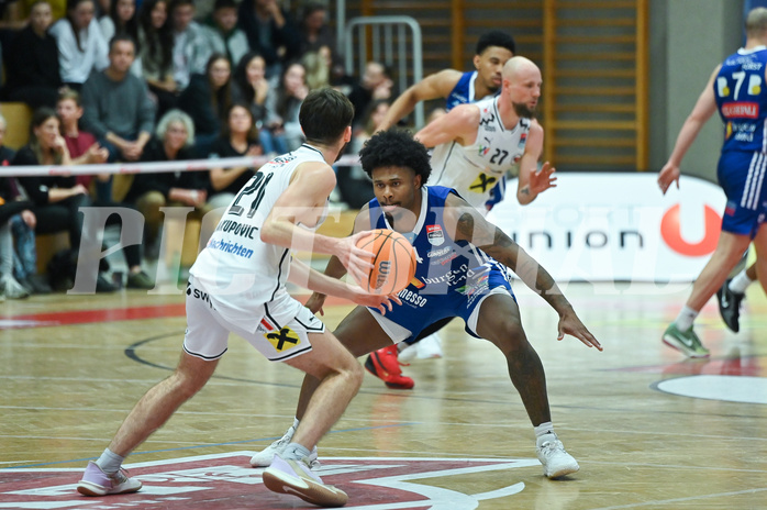 Basketball, Superliga 2024/25, Grunddurchgang 12.Runde, Flyers Wels vs. Oberwart Gunners,
