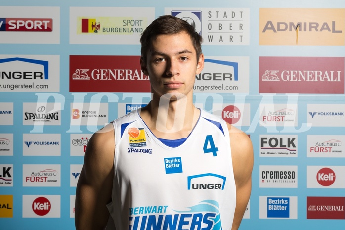 Basketball, ABL 2017/18, Teampictures, Oberwart Gunners, , Jakob Szkutta (4) Basketball, ABL 2017/18, Teampictures, Oberwart Gunners, , Jakob Szkutta (4)
