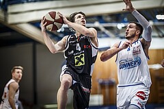 Basketball, ABL 2018/19, Grunddurchgang 19.Runde, Oberwart Gunners, Flyers Wels, Thomas Csebits (4)