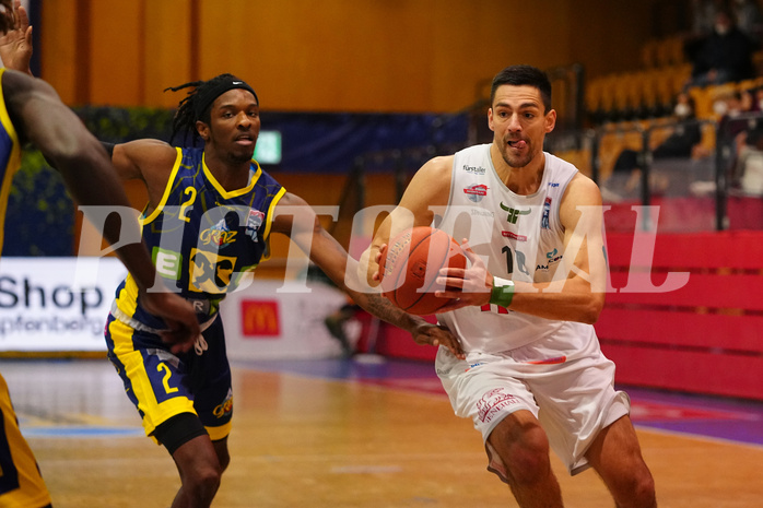 Basketball Superliga 2021/22, Grundduchgang 6. Runde, Kapfenberg Bulls vs. UBSC Graz


