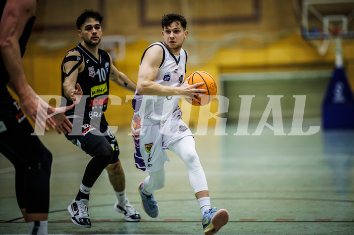 Basketball, Basketball Zweite Liga 2023/24, Grunddurchgang 11.Runde, Vienna United, Mattersburg Rocks, Julian Alper (10), David Wrumnig (6)