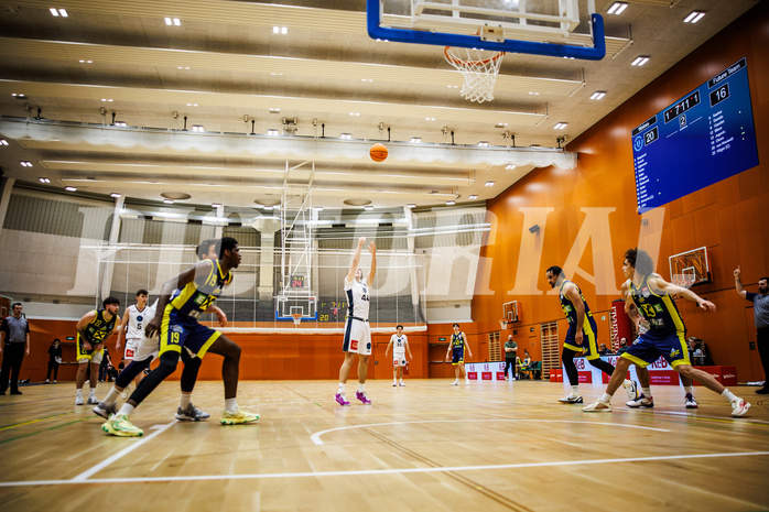 Basketball, Basketball Zweite Liga 2024/25, Grunddurchgang 17.Runde, Vienna Timberwolves, Future Team Steiermark, Ivor Kuresevic (44)