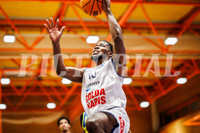 Basketball, win2day Basketball Superliga 2023/224, Grunddurchgang Runde 21, BBC Nord Dragonz, UBSC Graz, Austen Awosika (10)