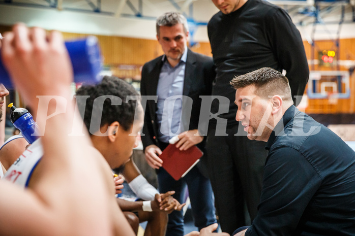 Basketball, bet-at-home Basketball Superliga 2020/21, Platzierungsrunde, 5. Runde, Oberwart Gunners, Flyers Wels, Horst Leitner (Coach)