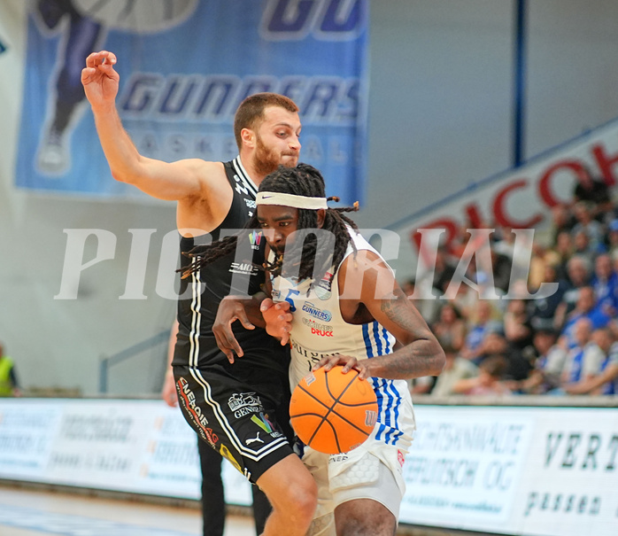 Basketball Superliga 2024/25, 10.Plazierungsrunde Oberwart Gunners vs. Flyers Wels


