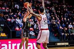 Basketball, Win2Day Superliga 2024/25, Grunddurchgang 17.Runde, BC Vienna, Flyers Wels, Elvir Jakupovic (21)